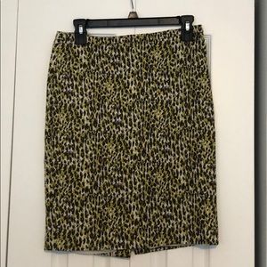 Leopard print skirt